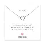 Dogeared Sterling Silver Classic Original Karma 16