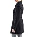 alpine swiss Keira Womens Black Wool Double Breasted Belted Trench Coat Small