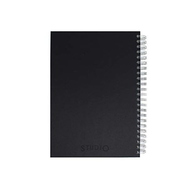 Artway Studio - Spiral Bound A4 Sketchbook - Portrait - 96 Sides (48 Pages) of 170gsm Cartridge Paper - Hardback