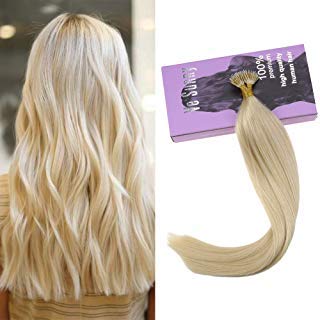 Amazon Com Vesunny 18 Nano Ring Hair Extensions Human Hair