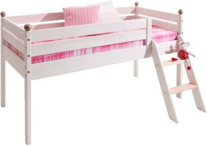 Silenta Kinderbett Hochbett Comtesse 70x160cm mit Rost Kiefer Massivholz aus nachhaltiger Waldwirtschaft