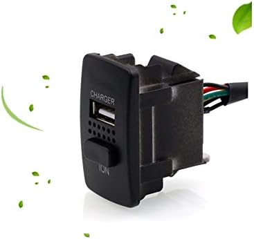 2In1 5V 2.1A USB Interface Socket Car Charger Air Purifier Ionizer Negative Ion Use for Most Models Can Be Used,Honda,Civic,Spirior,CRV,Fit Jazz The Hole Size is Just Right [Energy Class A]
