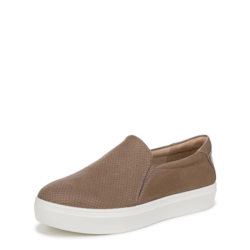 Dr. Scholl's Women's Madison Cloud Sneaker Mocha Taupe Fabric 10 M