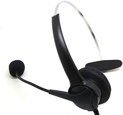Cqtransceiver Telephone Headset Rj9 Plug Single Sided for Polycom Soundpoint Ip Phone 501 550 600