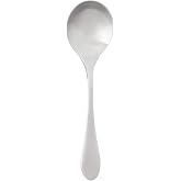 Knork Original Bouillon Stainless Steel Soup, Specialty Spoons, (Pack of 6)