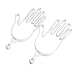 MUXSAM Golf Gloves Stretcher Holder Keeper Hanger Gloves Support Frame Golf Gloves Holder Rack Dryer Shaper Tool Accessories for Golfer Gloves Maintenance(1 Pair 2Pcs White)