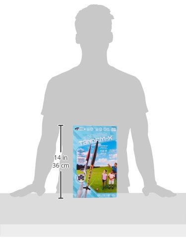 Estes 1469 Tandem X Rocket Launch Set, Prebuilt Beginner Flying-Rocket-Model Set for Ages 10+, Includes Launch Pad System