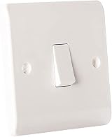 Body-Plus 1 Gang 2 Way Light Switch White Curved Edge 250V 10AX view 8