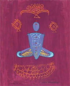 Baddha Konasana- Yoga Art by Nancy Van Kanegan