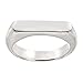 Silpada 'Big Idea' Flat-Top Ring in Sterling Silver, Size 9, Size 9