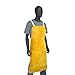 IRONCAT 7010 Split Cowhide Leather Bib Apron - 24 in. x 42 in. Heat Resistant Safety Wear in Golden Yellow for Welding. Safety Apparel