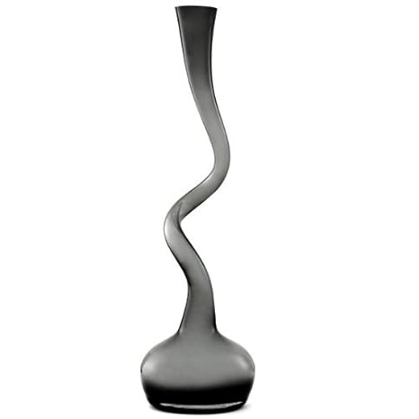 Normann Copenhagen 100440 Glass Art Vase 9 X 9 X 40 Cm Grey