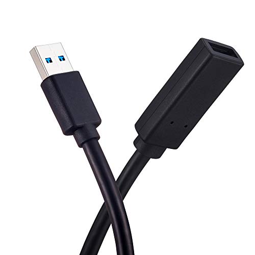 Short USB3.0 Extension Cable 2ft, SNANSHI USB 3.0 A Male to Female Extender Compatible for USB Flash Drive, Card Reader, Hard Drive,Keyboard, Printer, Scanner, Oculus VR, Playstation, Xbox