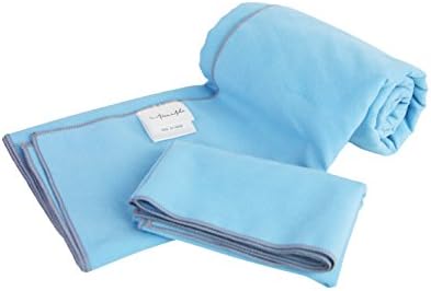 Miss Mila Set of 2 Yoga Towels-Soft Microfiber,Super Absorbent,Non Slip Towels For Hot Yoga,Bikram,Sports And More!Choose Your Favorite Color !