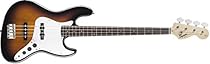 Squier by Fender Affinity Jazz Beginner Electric Bass Guitar - Rosewood Fretboard, Brown Sunburst

