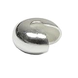 100pcs Top Quality Crimp Bead Knot Cover 4mm Sterling Silver Over Copper #CF9-4