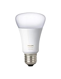 Philips Hue blanco y color ambiente A19 60 W equivalente regulable LED bombilla inteligente (modelo más atrevido, compatible con Alexa, Apple HomeKit, y  Asistente) (certificado refractario), Blanco