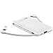 Attom Tech Universal Built-in Cable Ultra Compact 5000-mah Super Slim Power Bank Ultra Small, Pocket Size Mini Portable Charger External Phone Battery Pack Small,Emergency Phone Power Backup (White)