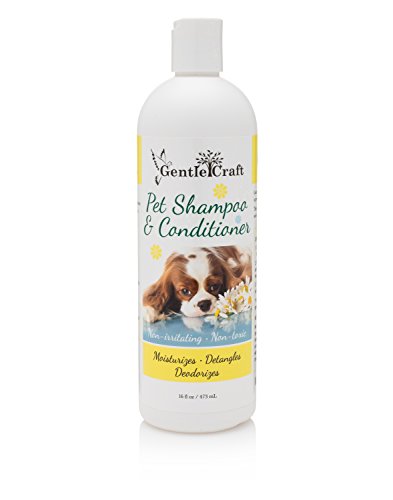 Gentle Craft Natural Dog Shampoo & Conditioner, 2-in-1, Oatmeal, Coconut, Aloe Vera for Normal to Dry Itchy Skin, Moisturizer, Detangler, Deodorizer, Eco-Friendly, No Sulfate, Phosphate, Paraben, 16oz Gentle Craft Natural Dog Shampoo & Conditioner, 2-in-1, Oatmeal, Coconut, Aloe Vera for Normal to Dry Itchy Skin, Moisturizer, Detangler, Deodorizer, Eco-Friendly, No Sulfate, Phosphate, Paraben, 16oz