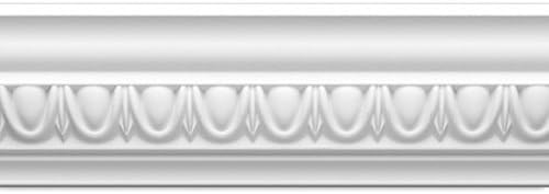 Focal Point 23135 4 1/8-Inch Classic Egg and Dart Crown Moulding 4 1/8-Inch by 8 Foot, Primed White, by Focal Point