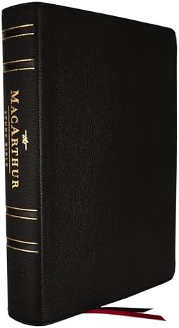 ESV, MacArthur Study Bible, Black Genuine Leather: Unleashing