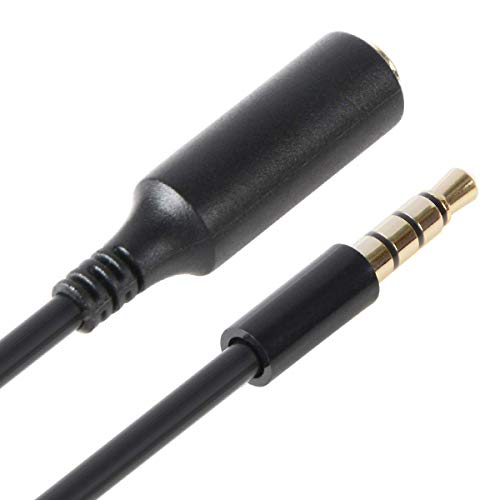 2 Pack Headset Audio Jack Extender, 3.5mm Gold Plated Headphone Audio Jack Extension Adapter for Battery Charger Case, Power Case, Juice Pack for Smartphones, Tablets, Credit Card Readers 3inch - Thumbnail 3
