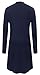 Long Cardigan with Pocket Long Sleeves for Women 5X-Large Navy