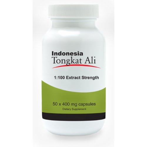 Natural Testosterone Booster - Indonesia Tongkat Ali Extract (1:100 extract strength) - 50 capsules - [also known... image