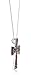 Carly Creations Women's Silver Plated Genuine Crystal Rainbow Cross Pendant - Large