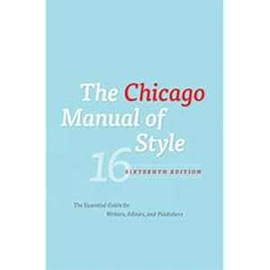 Chicago manual of style