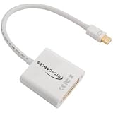 9to5Cables Premium Mini DisplayPort (MiniDP) / Thunderbolt to DVI Female Adapter Cable for MacBook, MacBook Pro, iMac, MacBook Air and Mac mini - 1920 x 1200 FULL HD 1080p