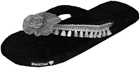 Womens Fur Slipper Girls Casual House Flip Flops WFFP15