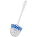 Plumb Craft Toilet Plunger and Cleaning Brush Combo Kit with Caddy – Durable, Heavy-Duty Toilet Brush and Plunger for Most Toilet Types with Sanitary Storage (White/Blue)