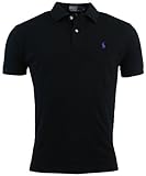 Polo Ralph Lauren Mens Classic Fit Mesh Polo Shirt - M - Black
