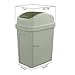 Nicesh 4.5 Gallon Trash Can with Swing Lid, Plastic Swing Top Trash Can (Green)