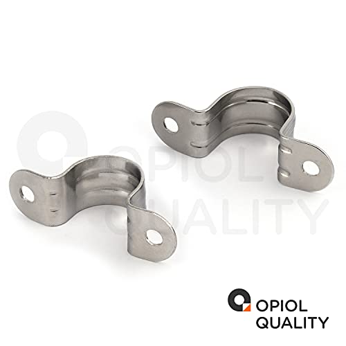 OPIOL QUALITY® Rohrschellen HALB 25 mm aus Edelstahl A2 V2A (2 Stück) U-Rohrschelle Rohr Halterung Schlauchschnalle… – Bild 6