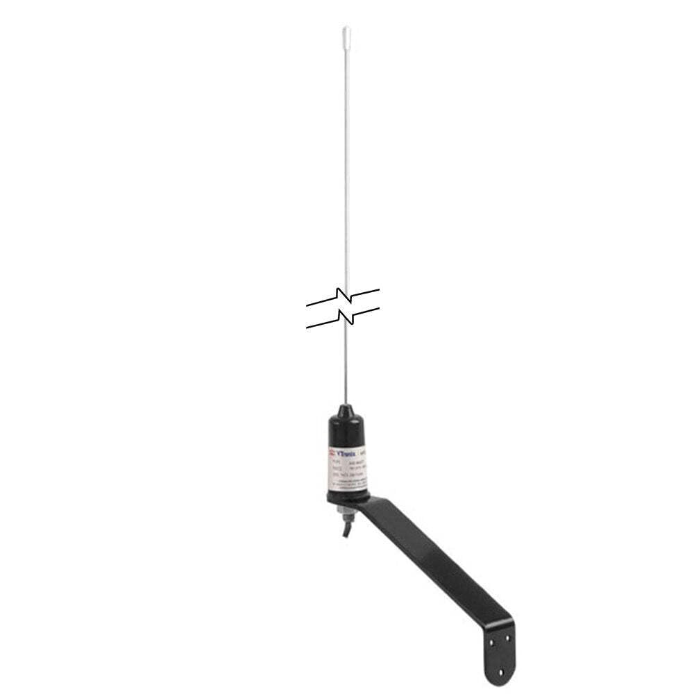 Shakespeare A.I.S. S/S Whip Antenna With 20m Cable - Black / Stainless Steel, 0.9 m