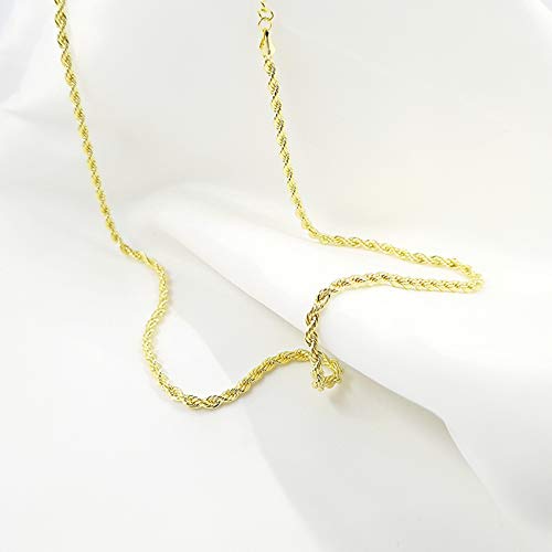 Cuban Chain Bracelets Gold Plated Link Homme/Femme,Rope Chains, Bijoux Fantaisie,19/45CM Gold (45)