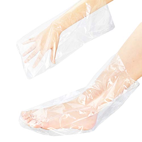 AMT 100 Counts Paraffin Wax Bags for Hands and Feet, Plastic Paraffin Wax Refills Liners, Refill