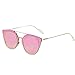 GAMT Desginer Vintage Sunglasses Retro Full-rim Metal Frame Round Lens Fashion Style Pink