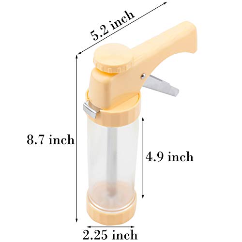 Cookie Press Gun Kit, Biscuit Maker Cookies Press DIY Baking Decoration Supplies for Cookies Cake Cheese Dessert Decorative Tools with 16 Discs and 6 Icing Tips, Comfort Grip Cookie Maker Press - Thumbnail 6