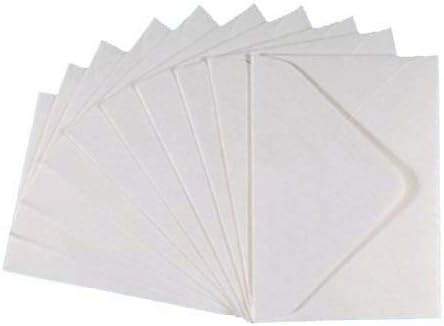 25 C7 RSVP Mini Envelopes, White Gold Dust Pearl Shimmer