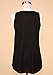 Sidecca Women's Knit Lightweight Rock Bang Smile Tank (Large, Black)
