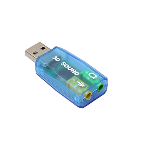 Sikye USB5.1 3D Audio Sound Card Adaptor For PC Desktop Notebook Laptop (Blue)
