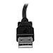 StarTech.com 2m USB 2.0 A to Left Angle B Cable Cord, Black (USBAB2ML)
