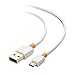 Cable Matters 3-Pack USB to Micro USB Cable (Micro USB Charging Cable) in White 3 Feet