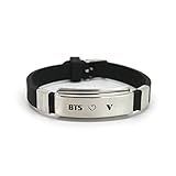 Fanstown BTS Kpop Titanium Silicon Wristband with lomo cards anti-rust and water prove