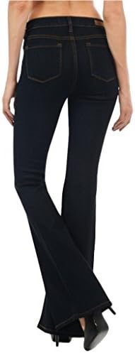 Angry Rabbit Women's Premium Designer Basic Flare Jeans Made in USA