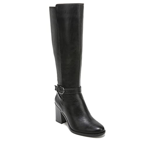 Naturalizer Womens Joslynn Knee High Heeled Boot Black Narrow Calf 11 M