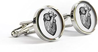 anatomical heart cufflinks -gifts for doctors